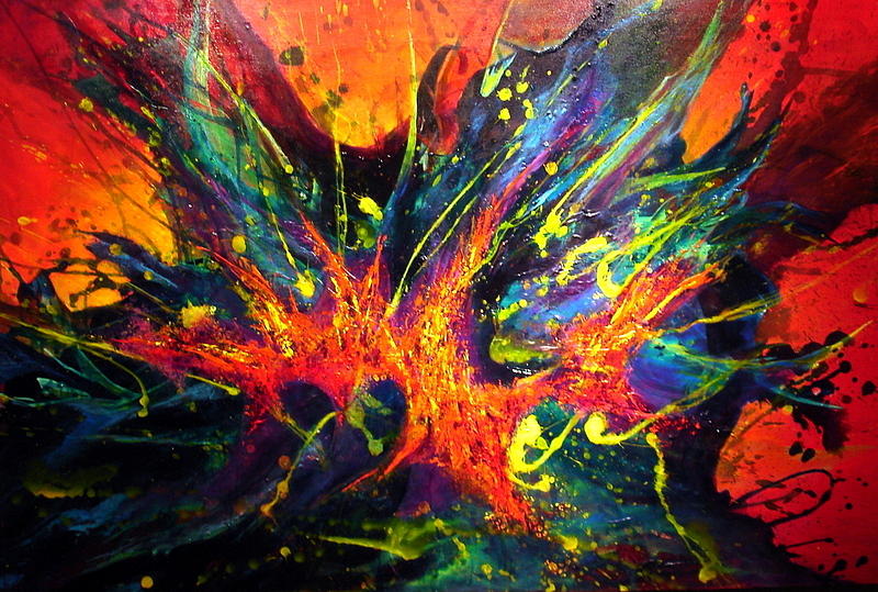    the fire within - painting by susan graham                           